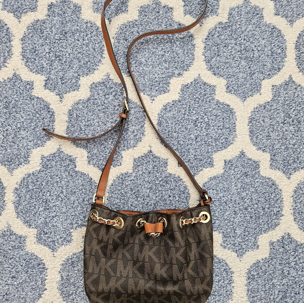 Michael Michael Kors Frankie Drawstring Monogramm… - image 1